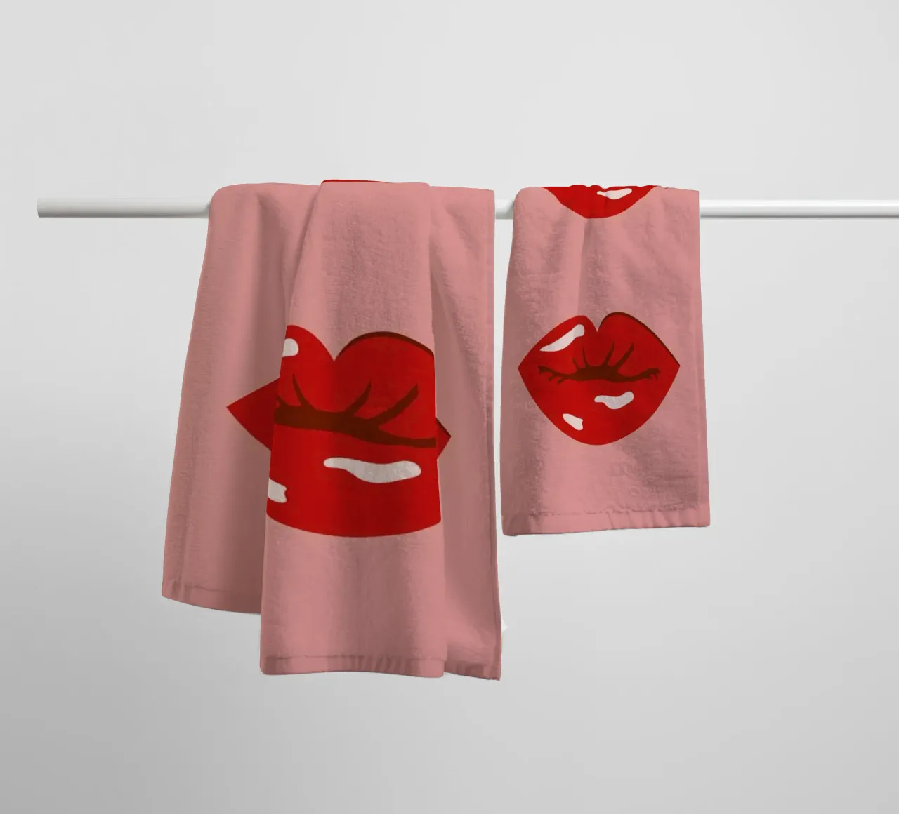 Lips asciugamano da bagno da daylight design studio
