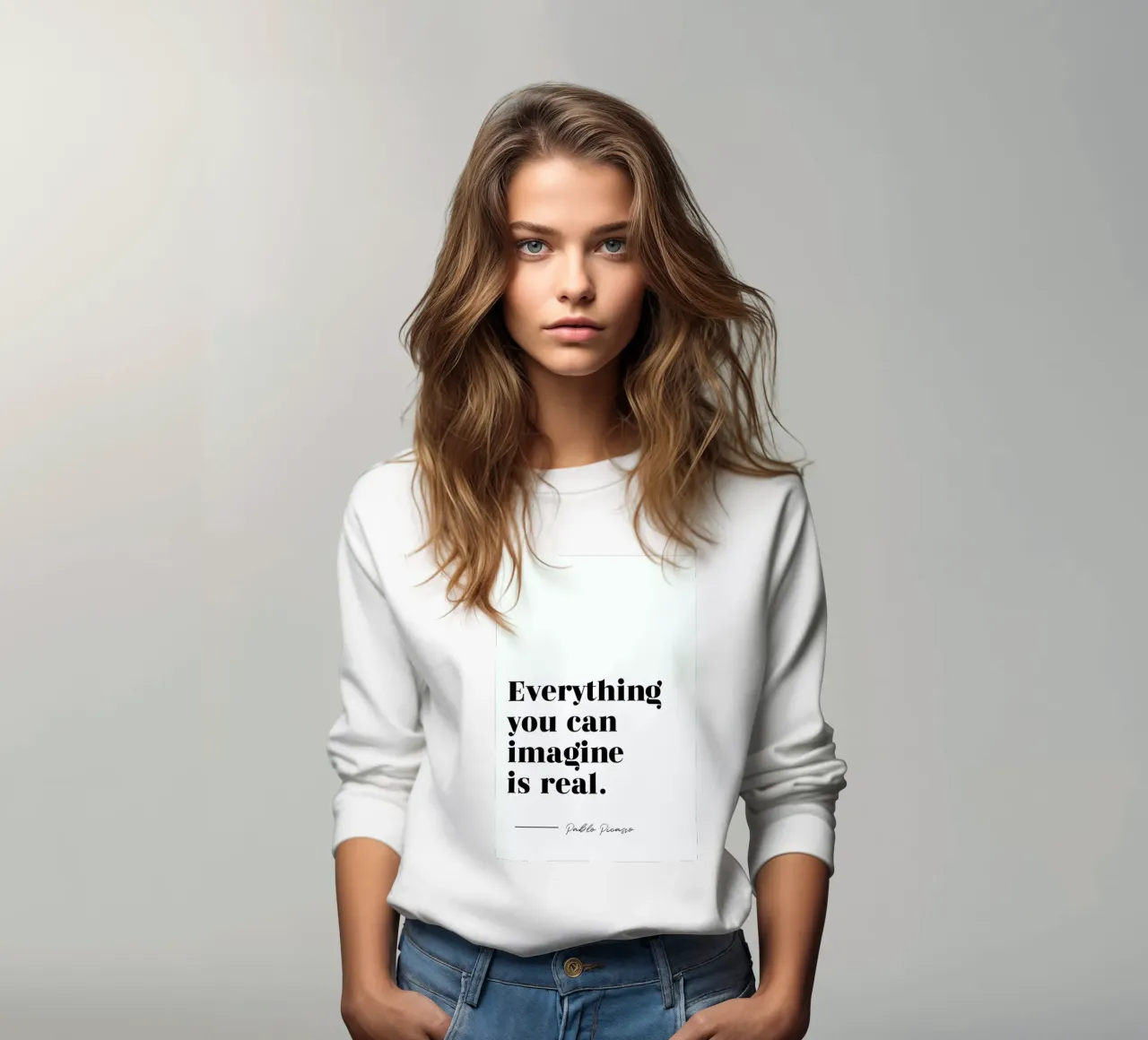 Everything is Real felpa da typed