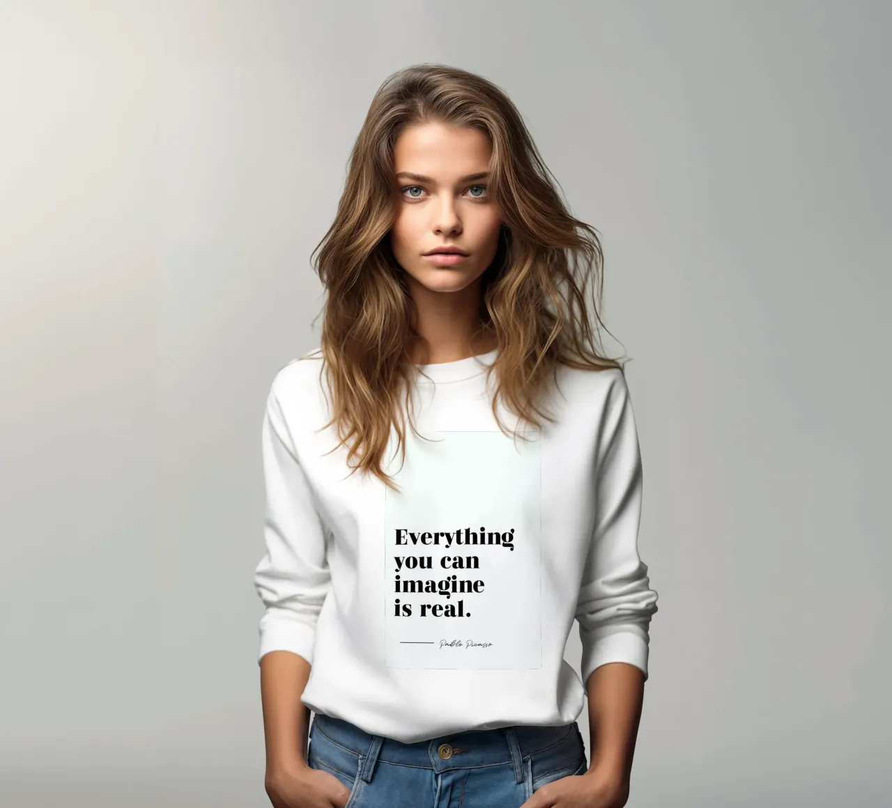 Everything is Real Sweatshirt von typed