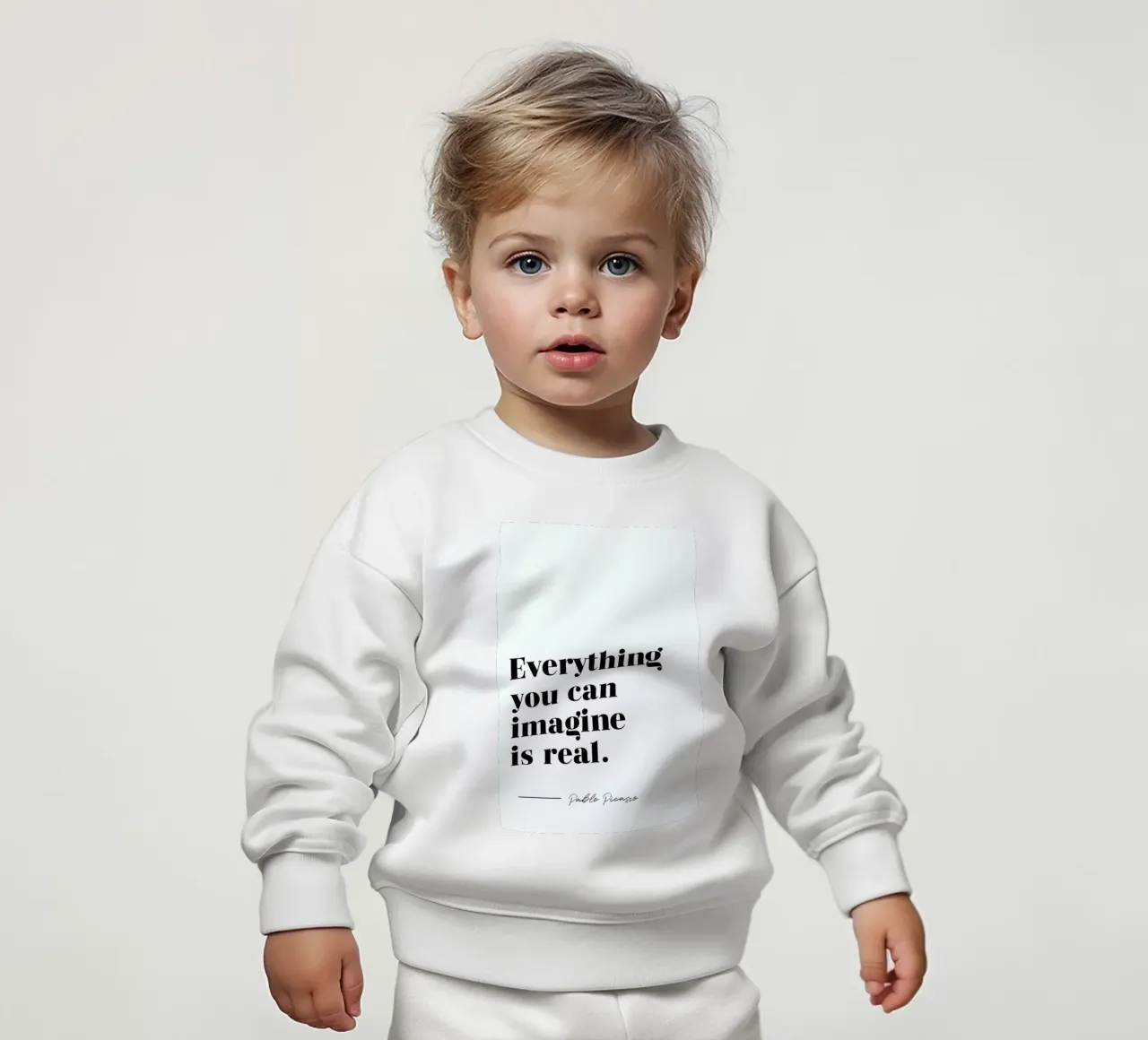 Everything is Real felpa neonato da typed