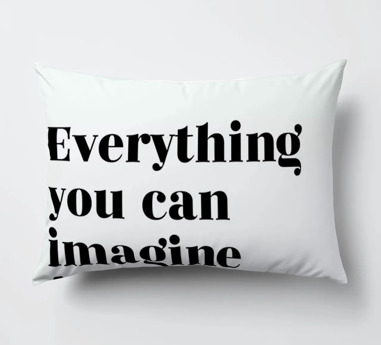 Everything is Real cuscino da typed