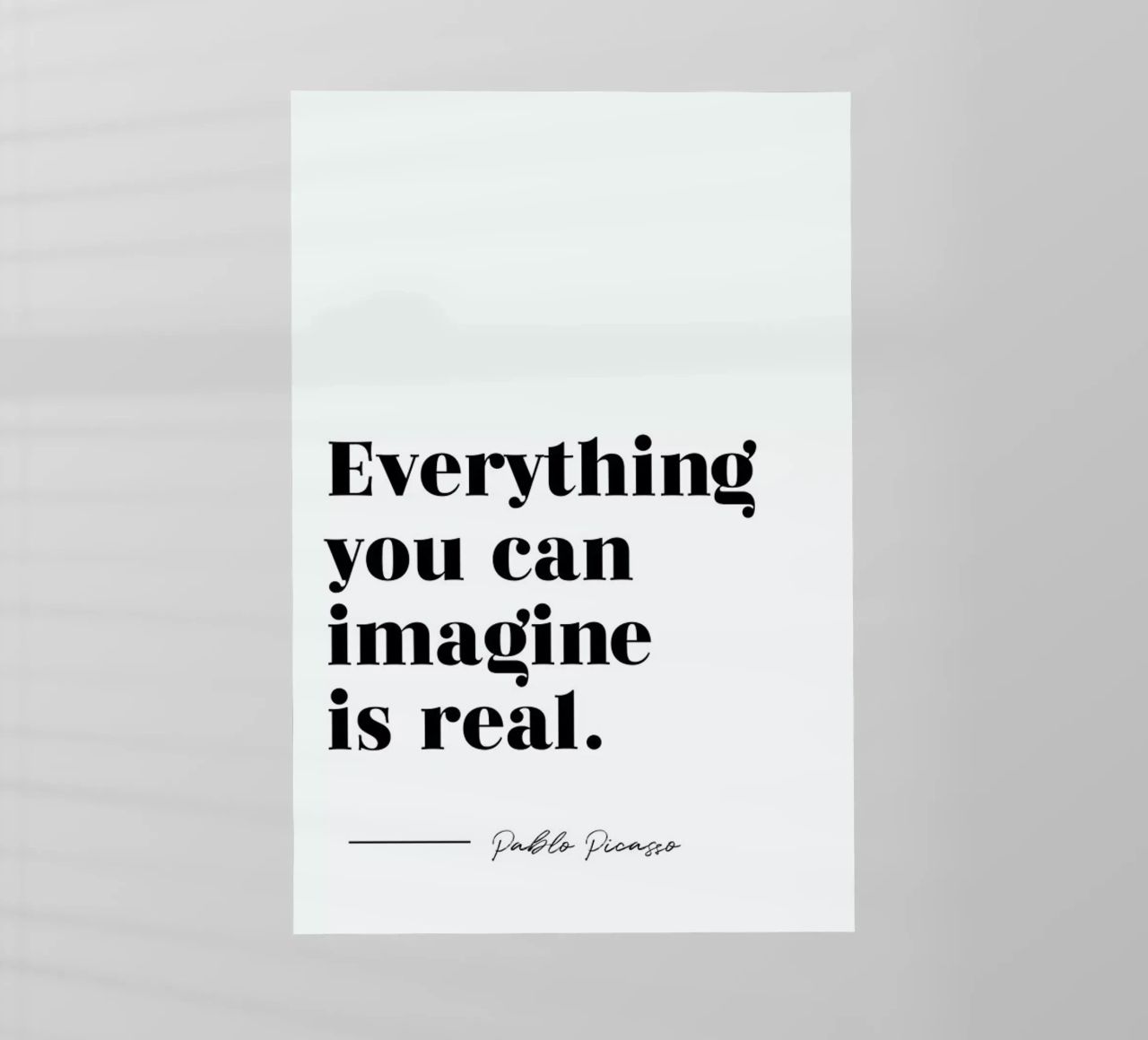 Everything is Real pellicola backlit da typed