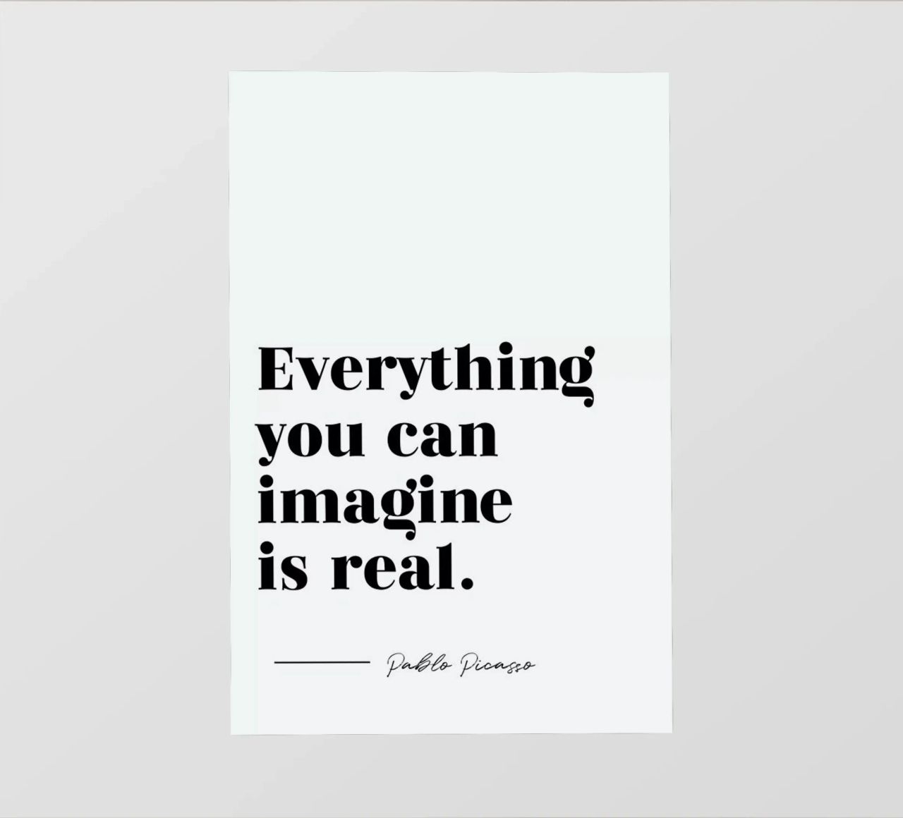 Everything is Real pellicola backlit da typed