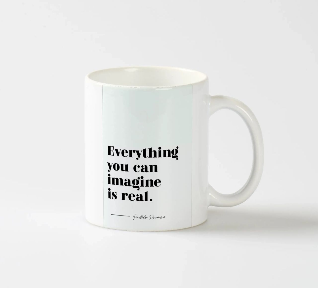 Everything is Real tazza in ceramica da typed