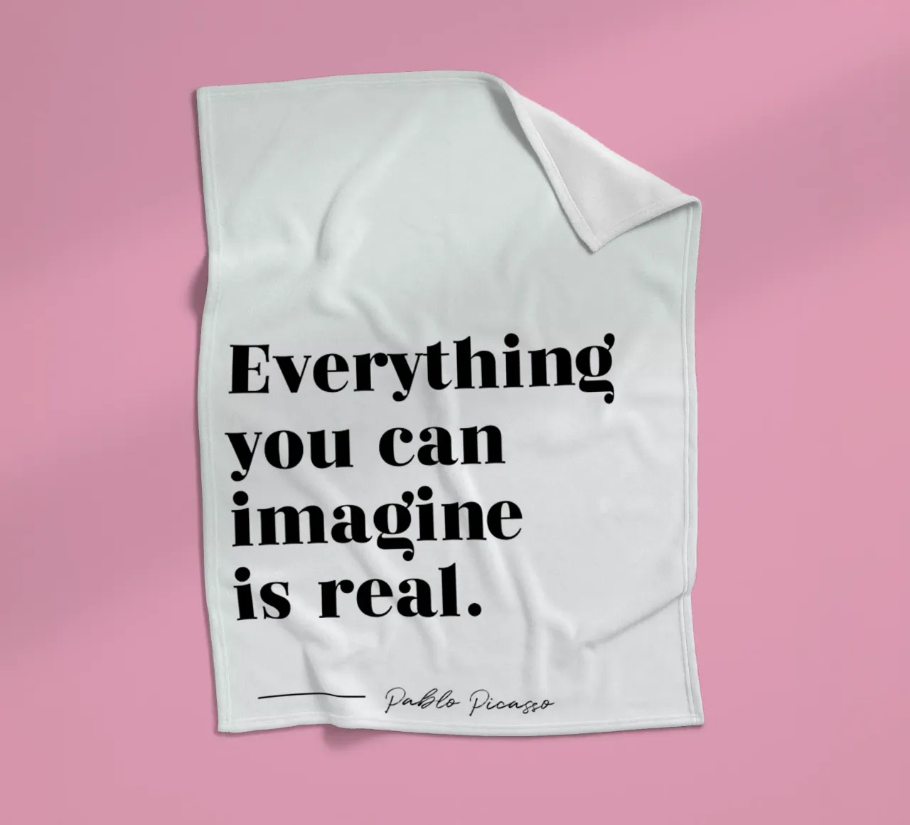 Everything is Real coperta in pile da typed