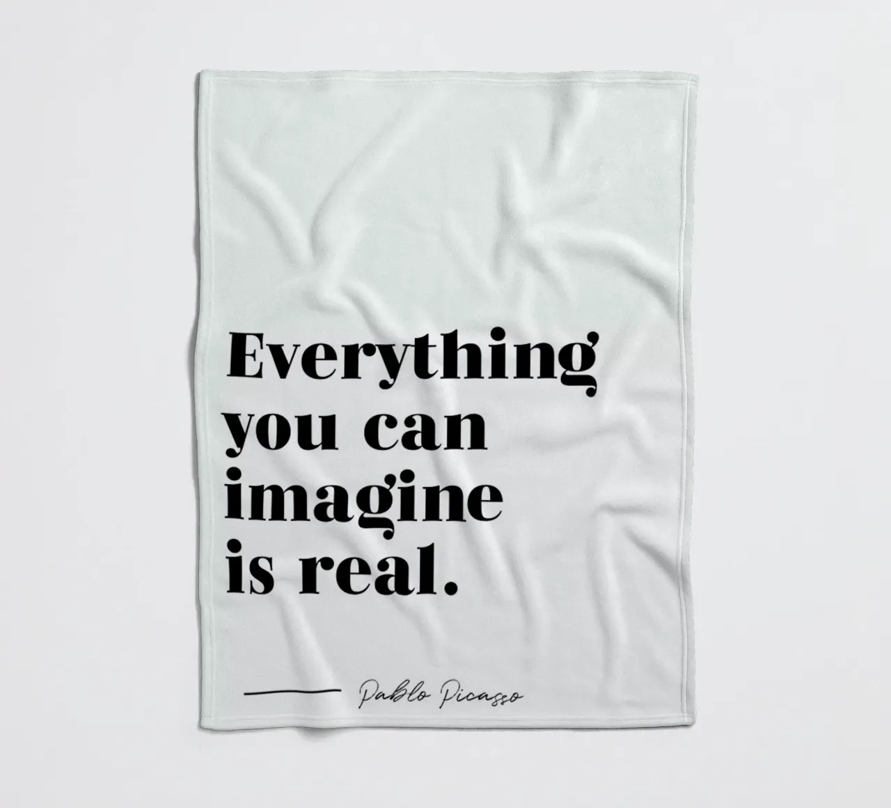 Everything is Real coperta in pile da typed