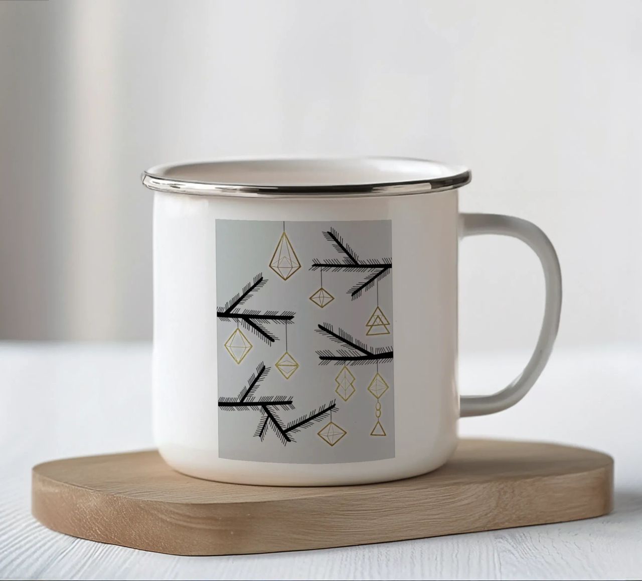 Abstract 3 tazza in smalto da Sabrina Ziegenhorn