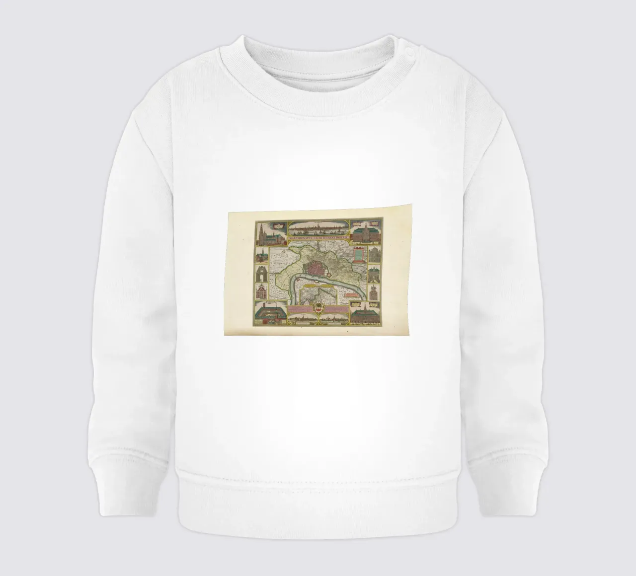 Europe, 1650-1700, Claes Jansz. Visscher felpa neonato da Artokoloro Quint Lox Ltd