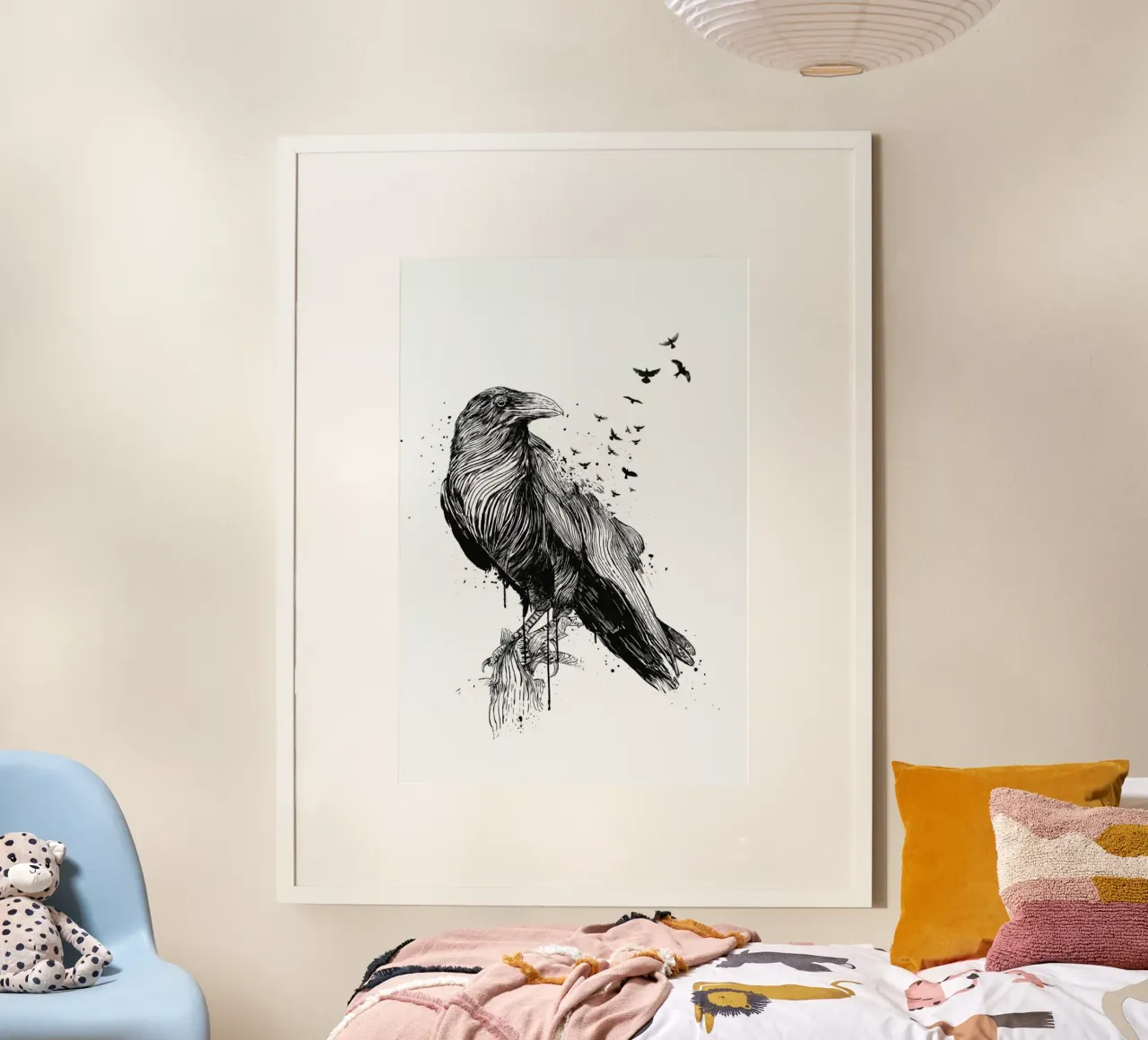 Born to Be Free poster con telaio in plastica da Balazs Solti