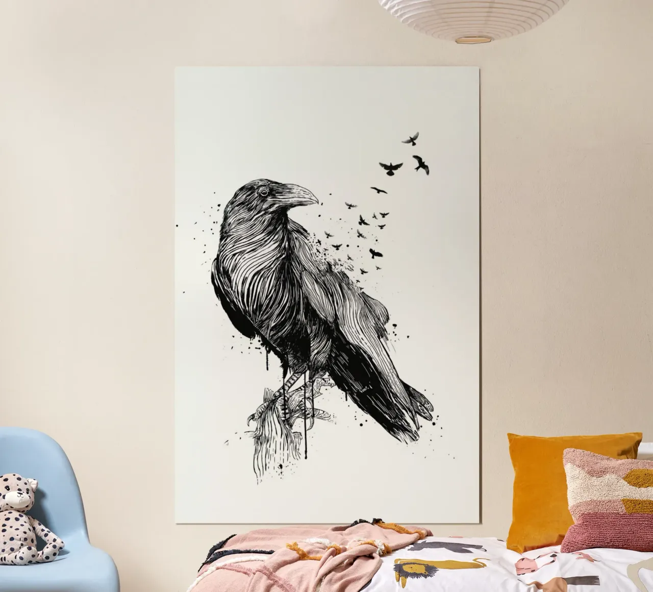 Born to Be Free poster con telaio in plastica da Balazs Solti