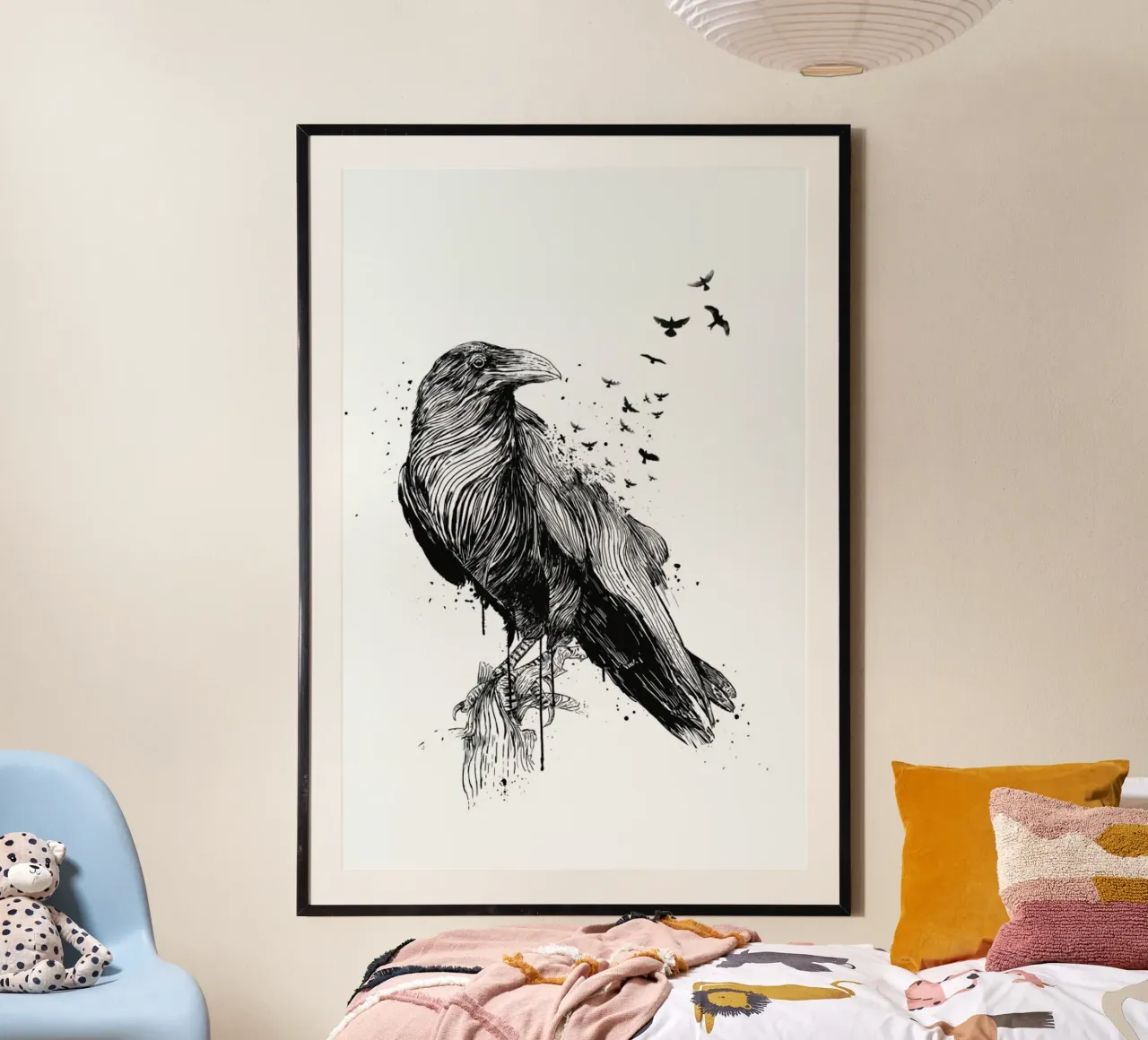 Born to Be Free poster con telaio in plastica da Balazs Solti