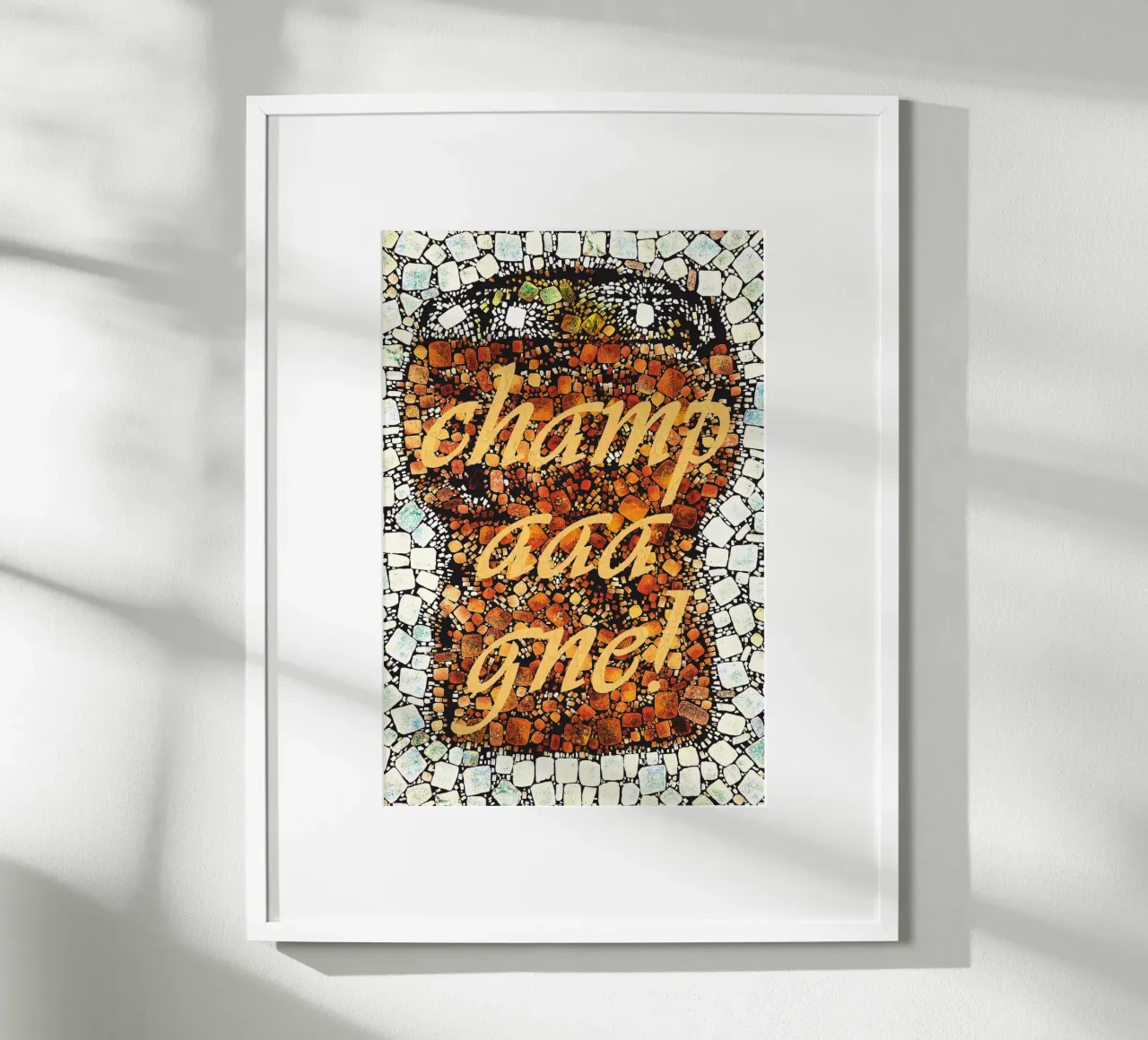tappo di champagne - mosaico carta hahnemühle da Fred-Graph