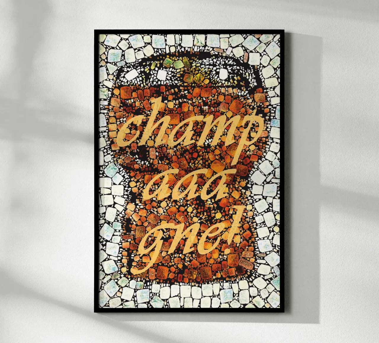tappo di champagne - mosaico carta hahnemühle da Fred-Graph