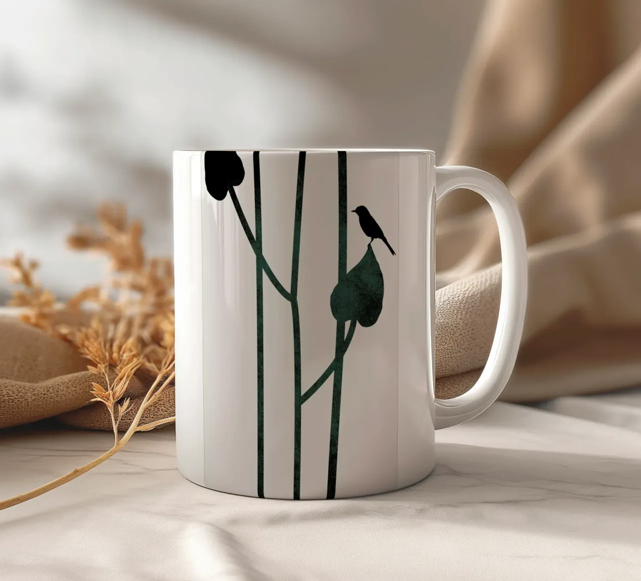 The Bird tazza in ceramica da Kubistika