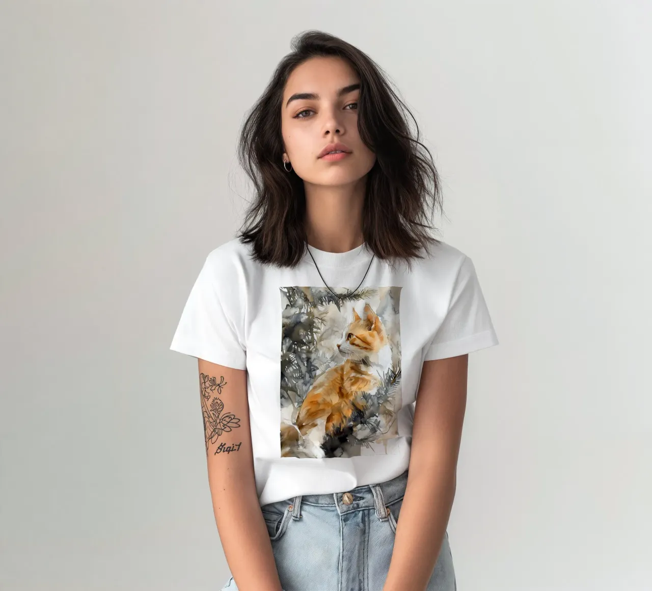 Cats love the Christmas tree 5 t-shirt by Justyna Jaszke JBJart