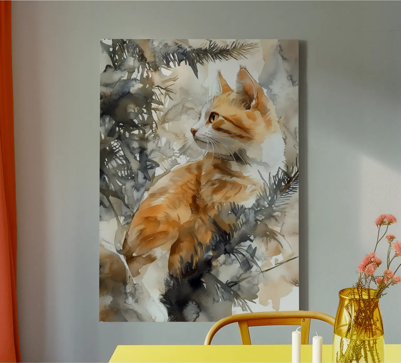 Cats love the Christmas tree 5 canvas by Justyna Jaszke JBJart