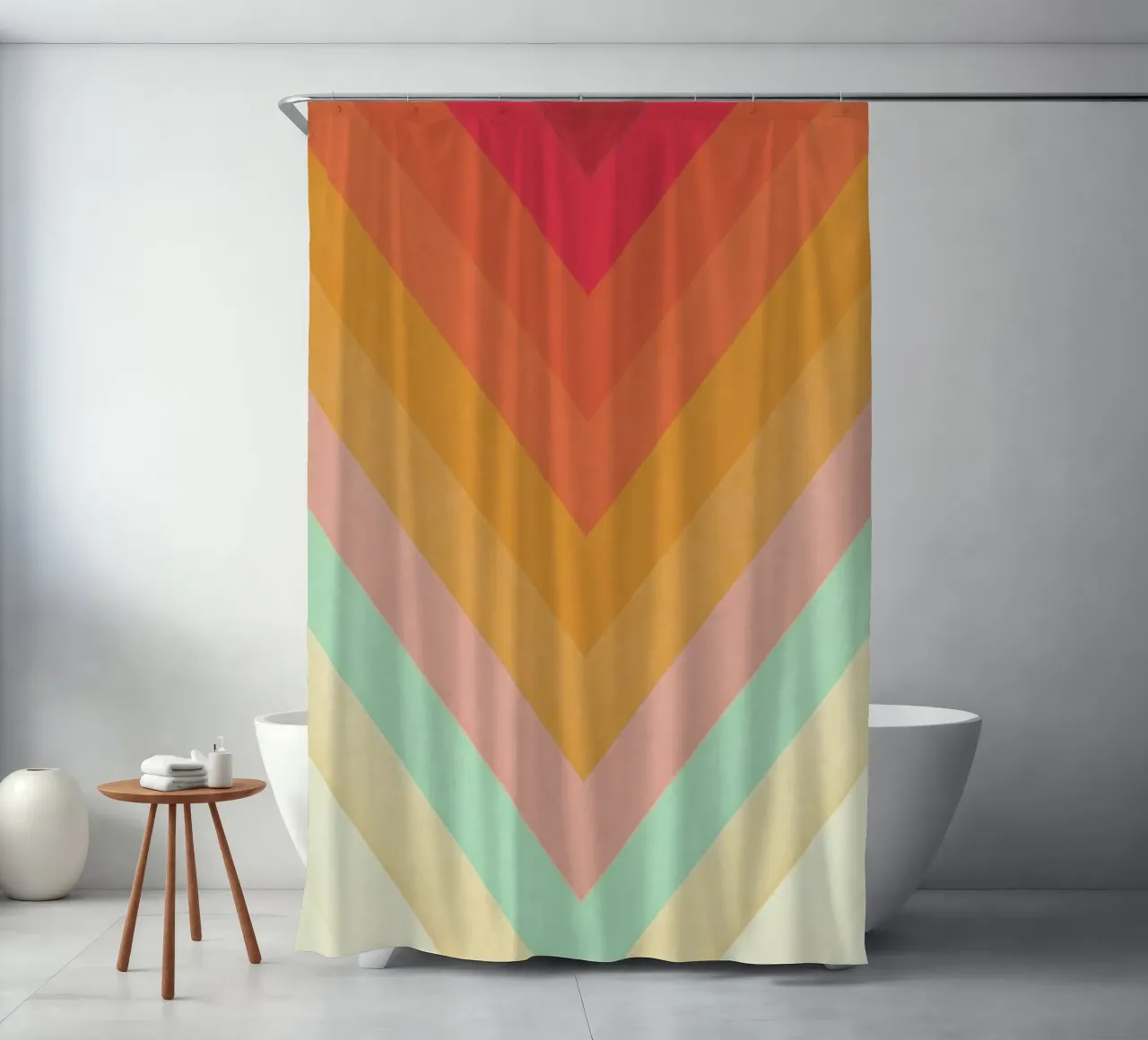 Magic Chevrons Duschvorhang von Florent Bodart
