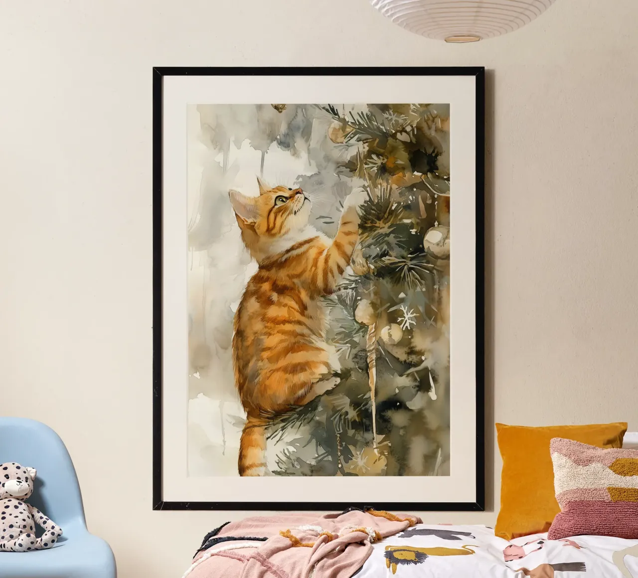 I gatti amano l'albero di Natale 6 poster da Justyna Jaszke JBJart