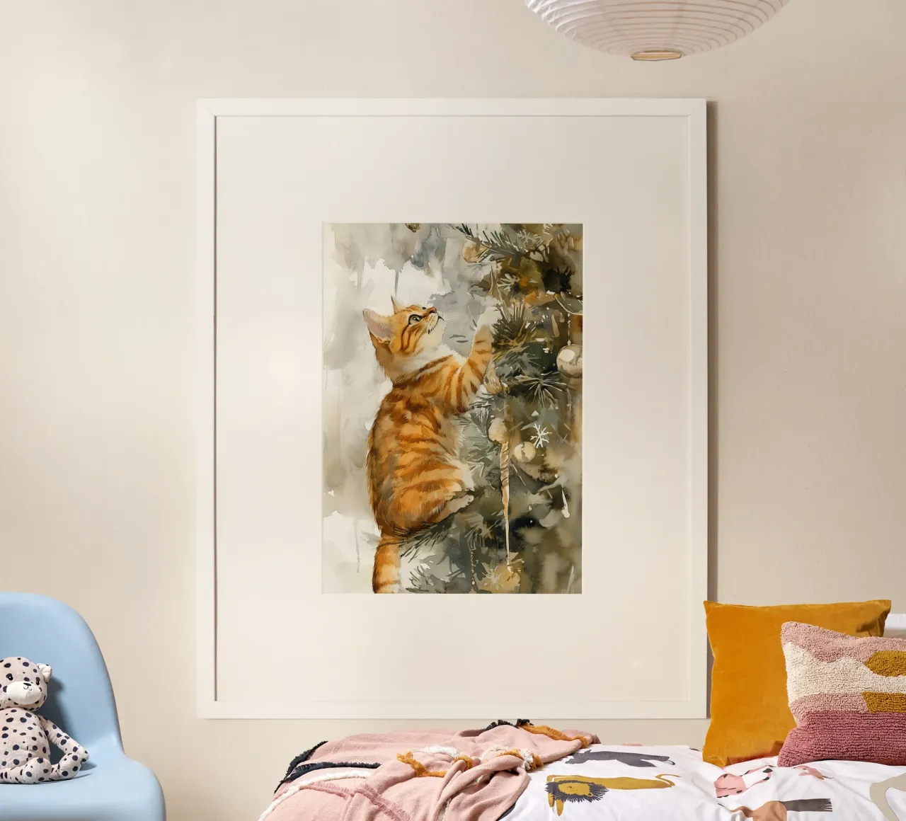 I gatti amano l'albero di Natale 6 poster da Justyna Jaszke JBJart