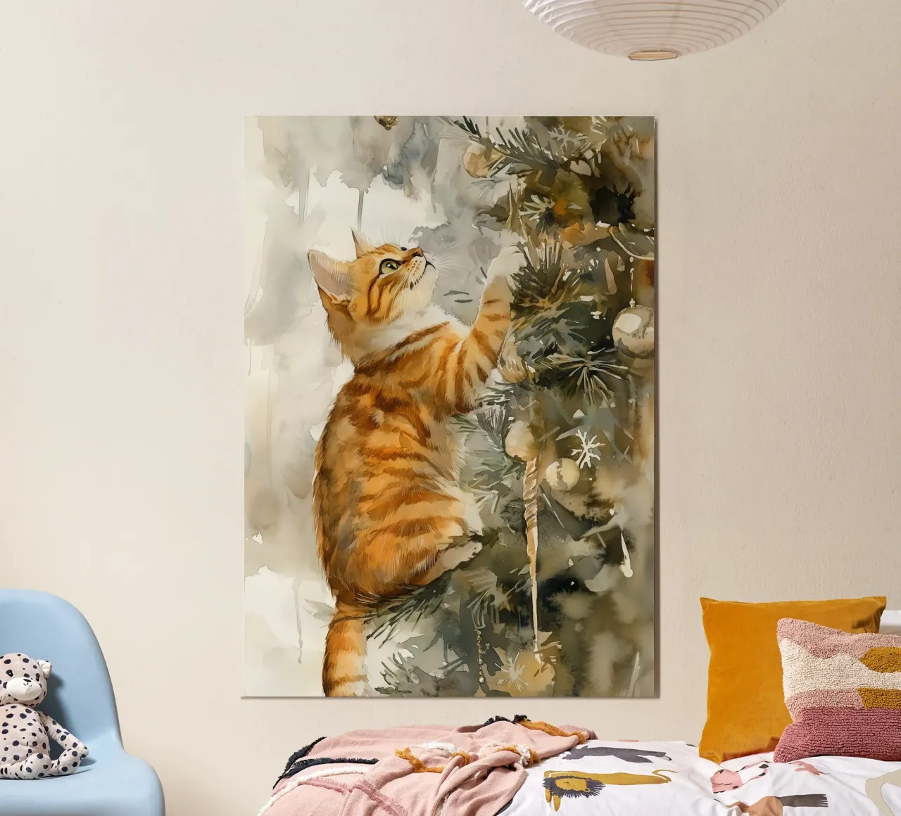 I gatti amano l'albero di Natale 6 poster da Justyna Jaszke JBJart