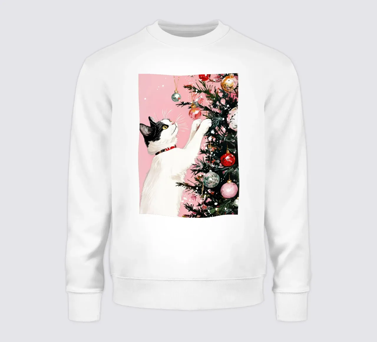 I gatti amano l'albero di Natale 7 felpa da Justyna Jaszke JBJart
