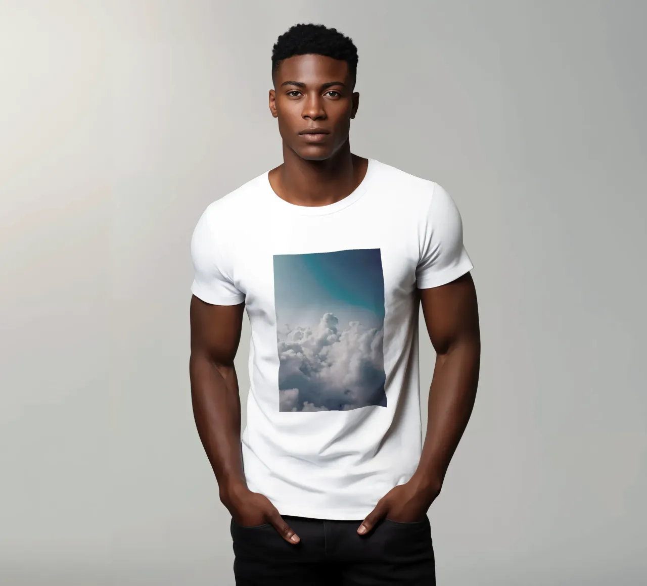 Clouds I t-shirt da Sebastian Hilgetag