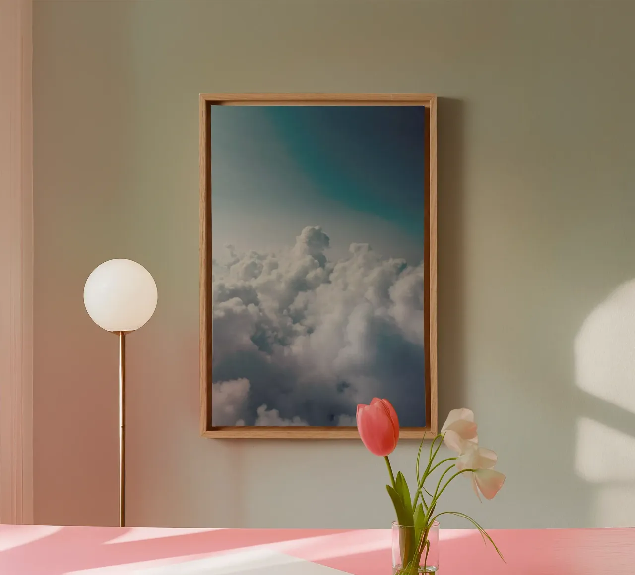 Clouds I canvas by Sebastian Hilgetag