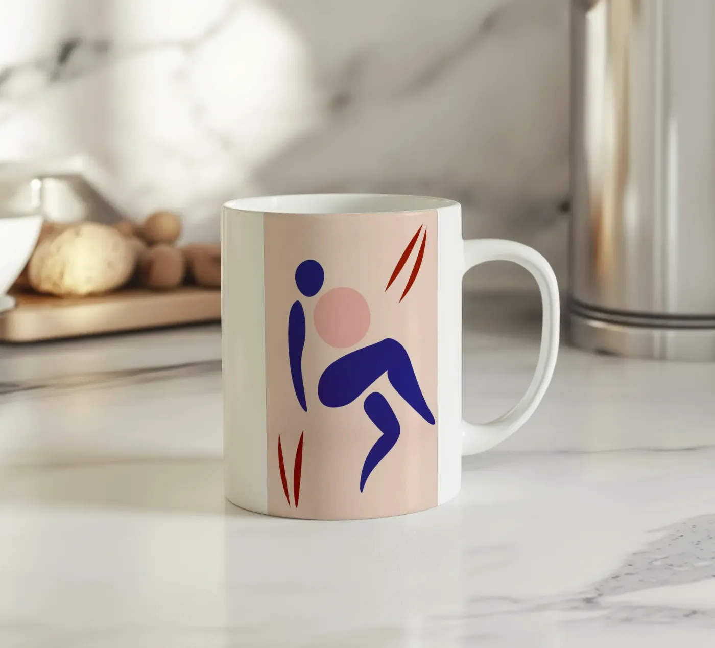 Blue ceramic mug by Pure