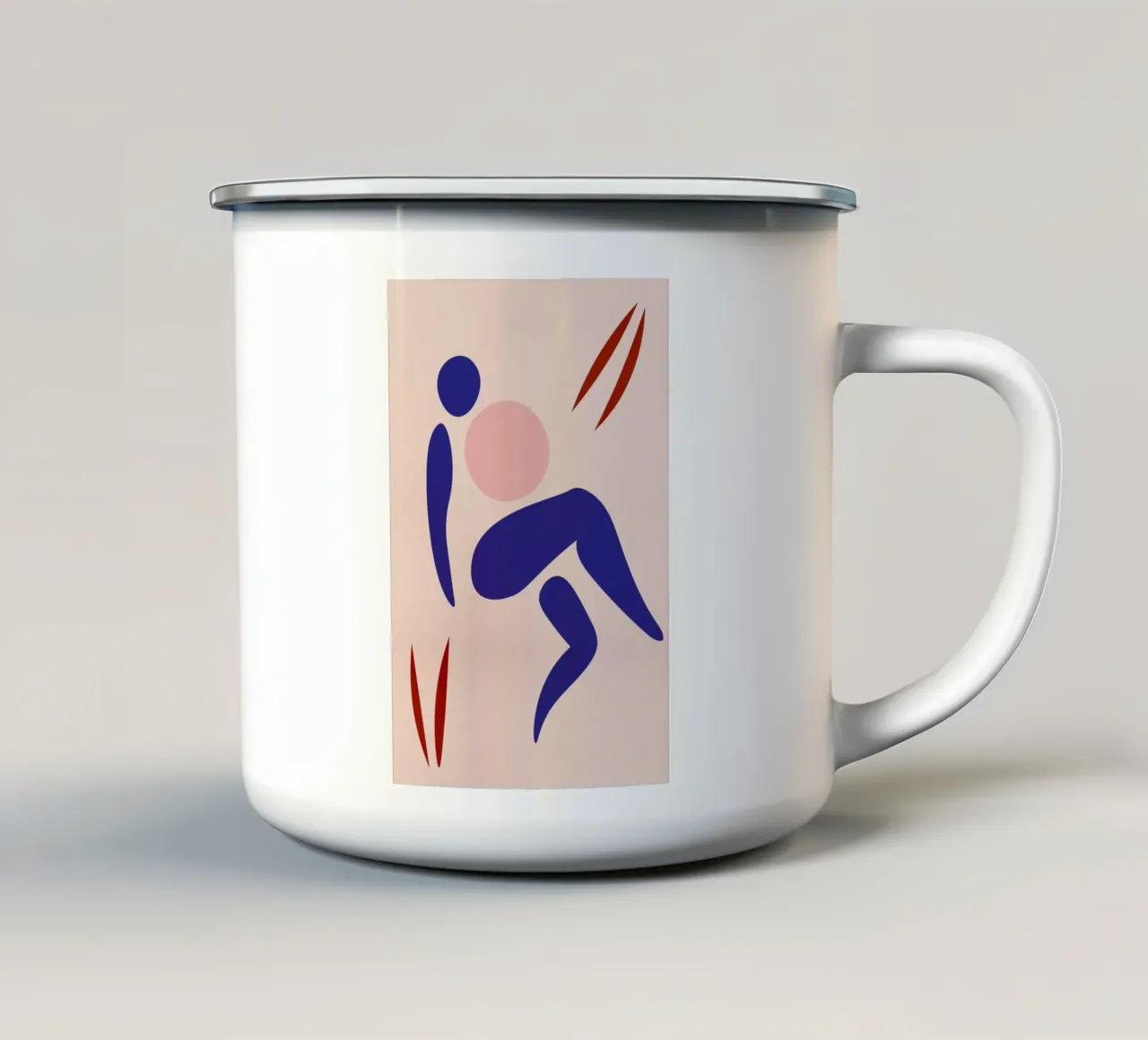 Blue tazza in smalto da Pure
