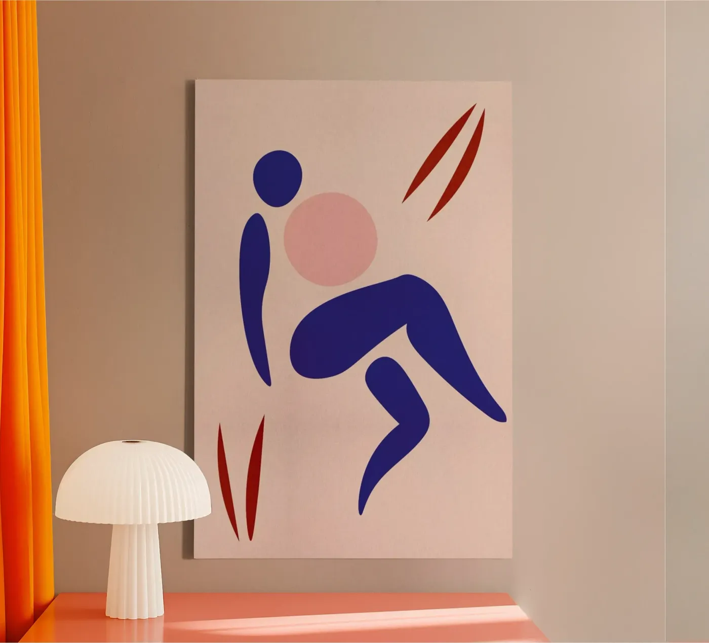 Blue canvas van Pure