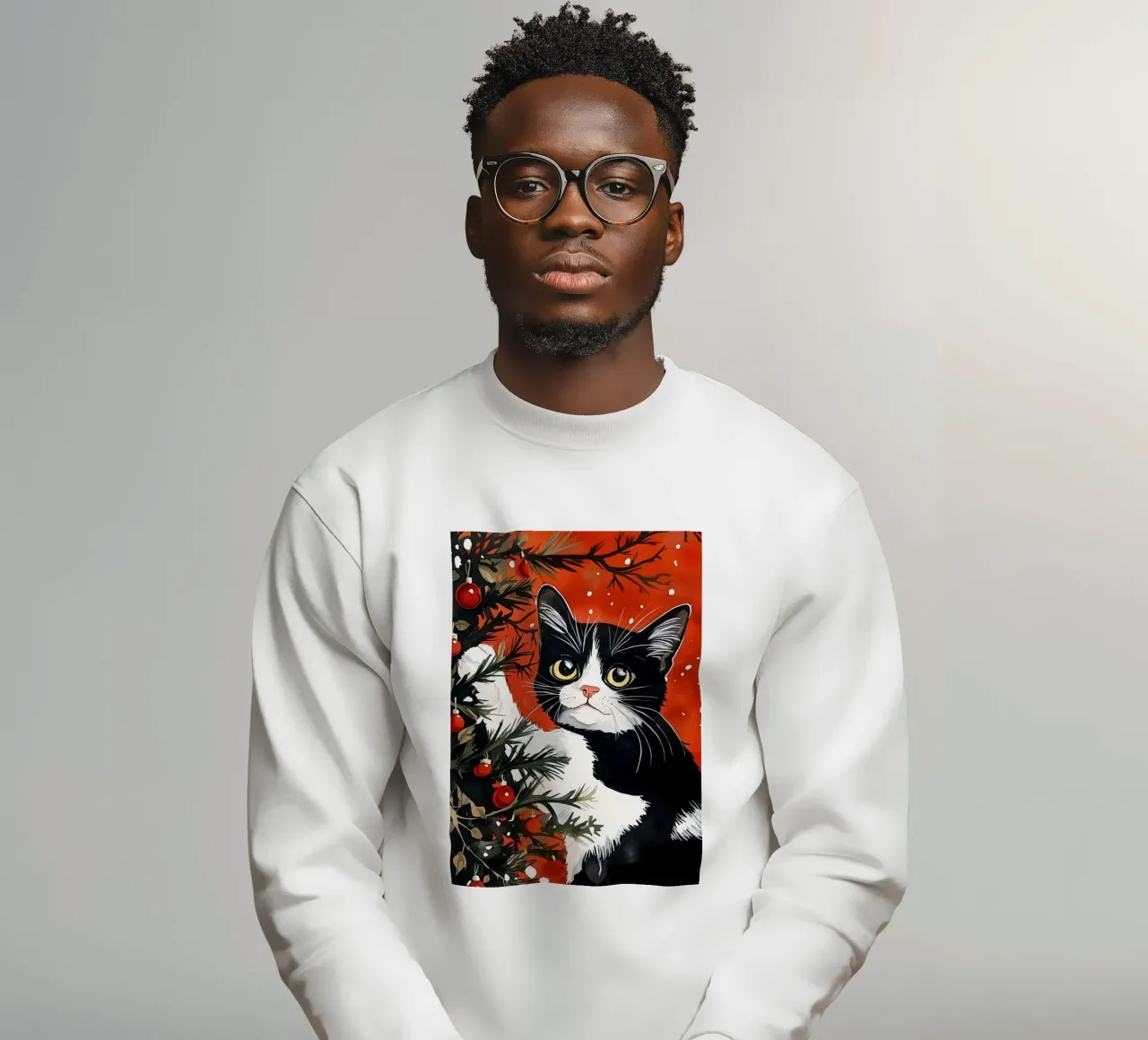 I gatti amano l'albero di Natale 8 felpa da Justyna Jaszke JBJart