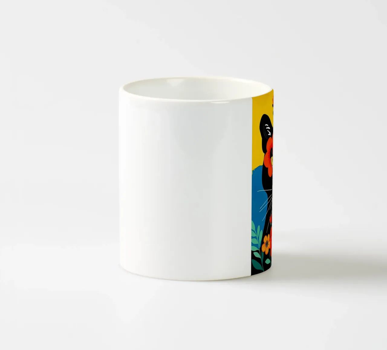 PANTERA E TIGRE NELLA GIUNGLA tazza in ceramica da ARTOMATIC