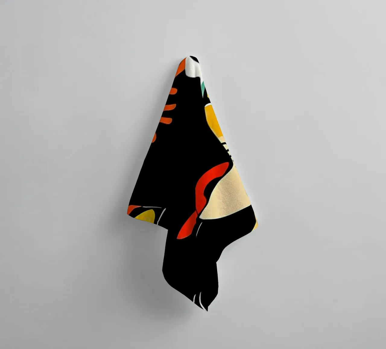 PANTHER AND TIGER IN JUNGLE towel by ARTOMATIC