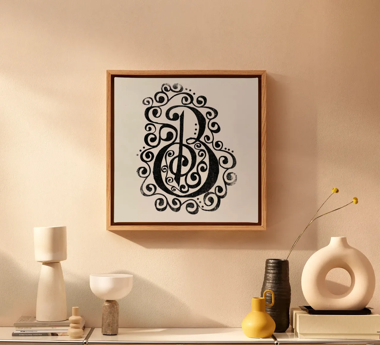 B canvas by Matthew Taylor Wilson