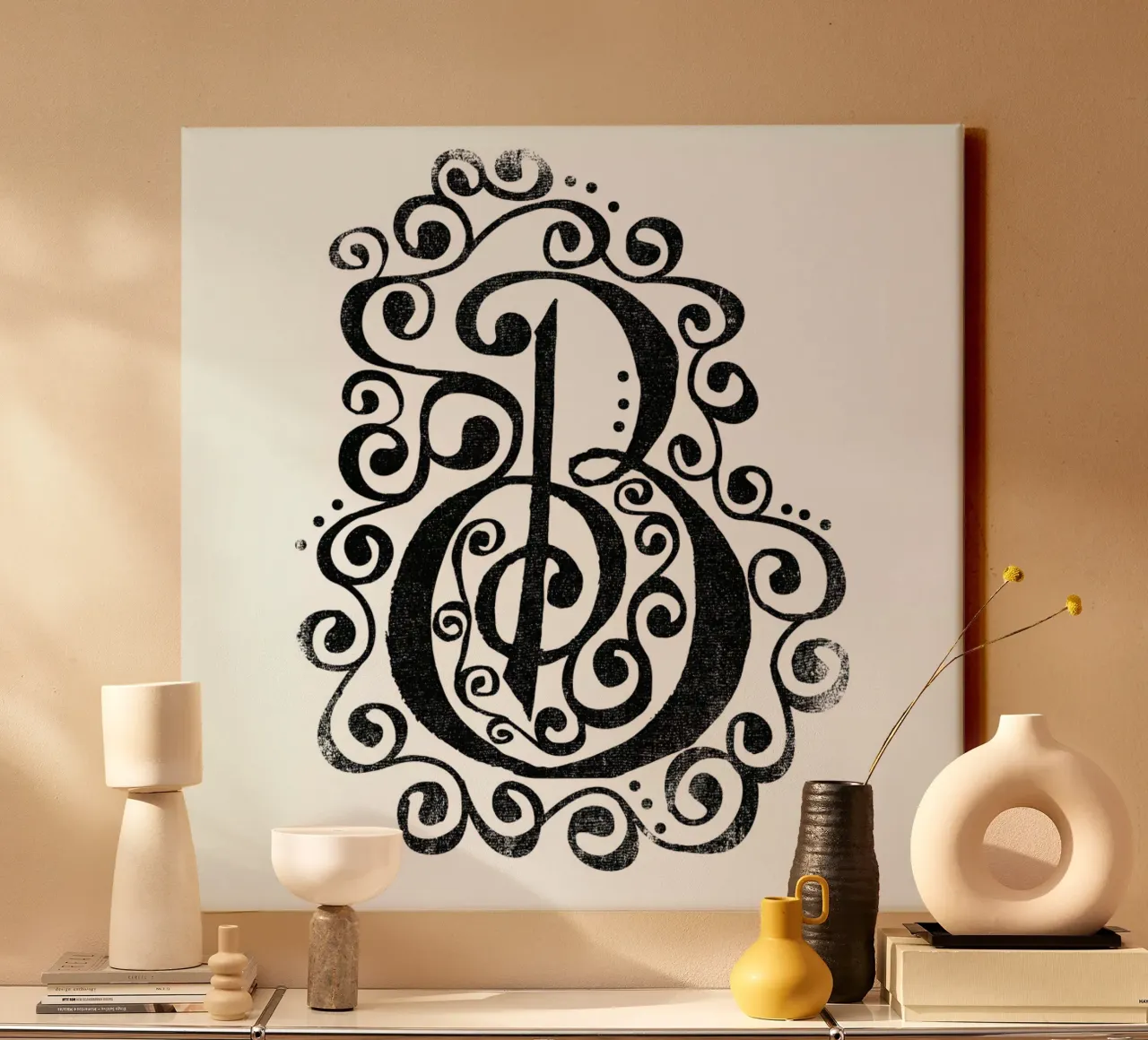 B canvas by Matthew Taylor Wilson