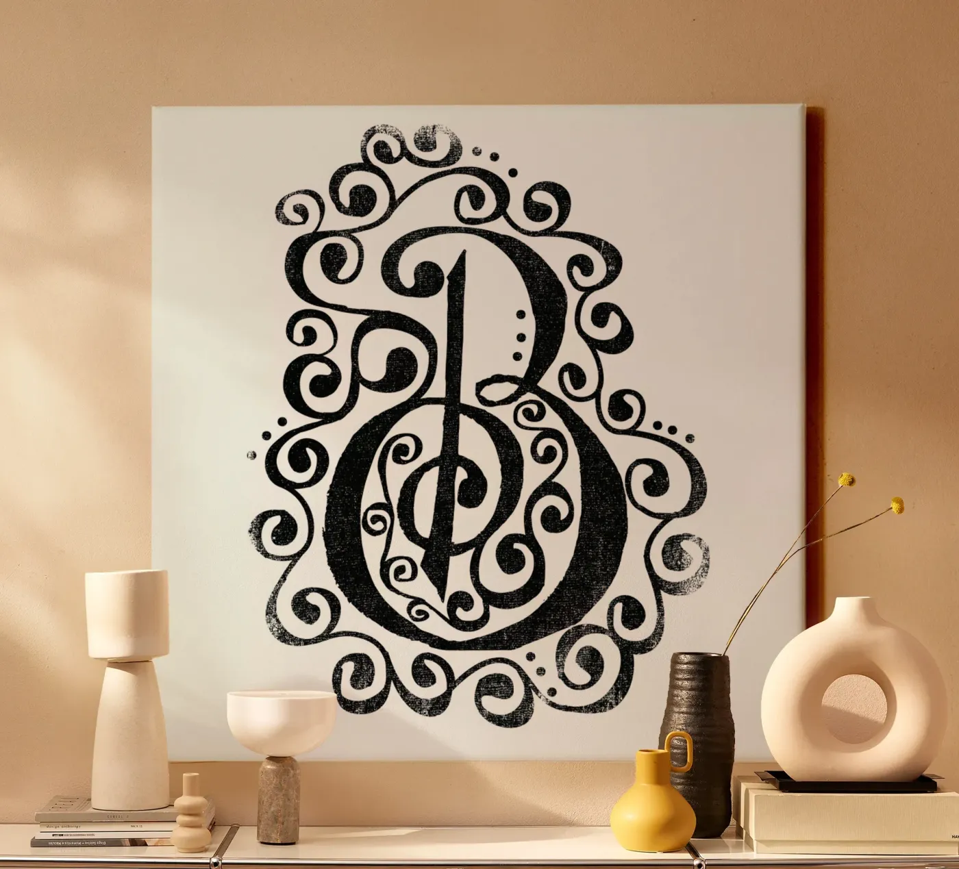 B canvas by Matthew Taylor Wilson