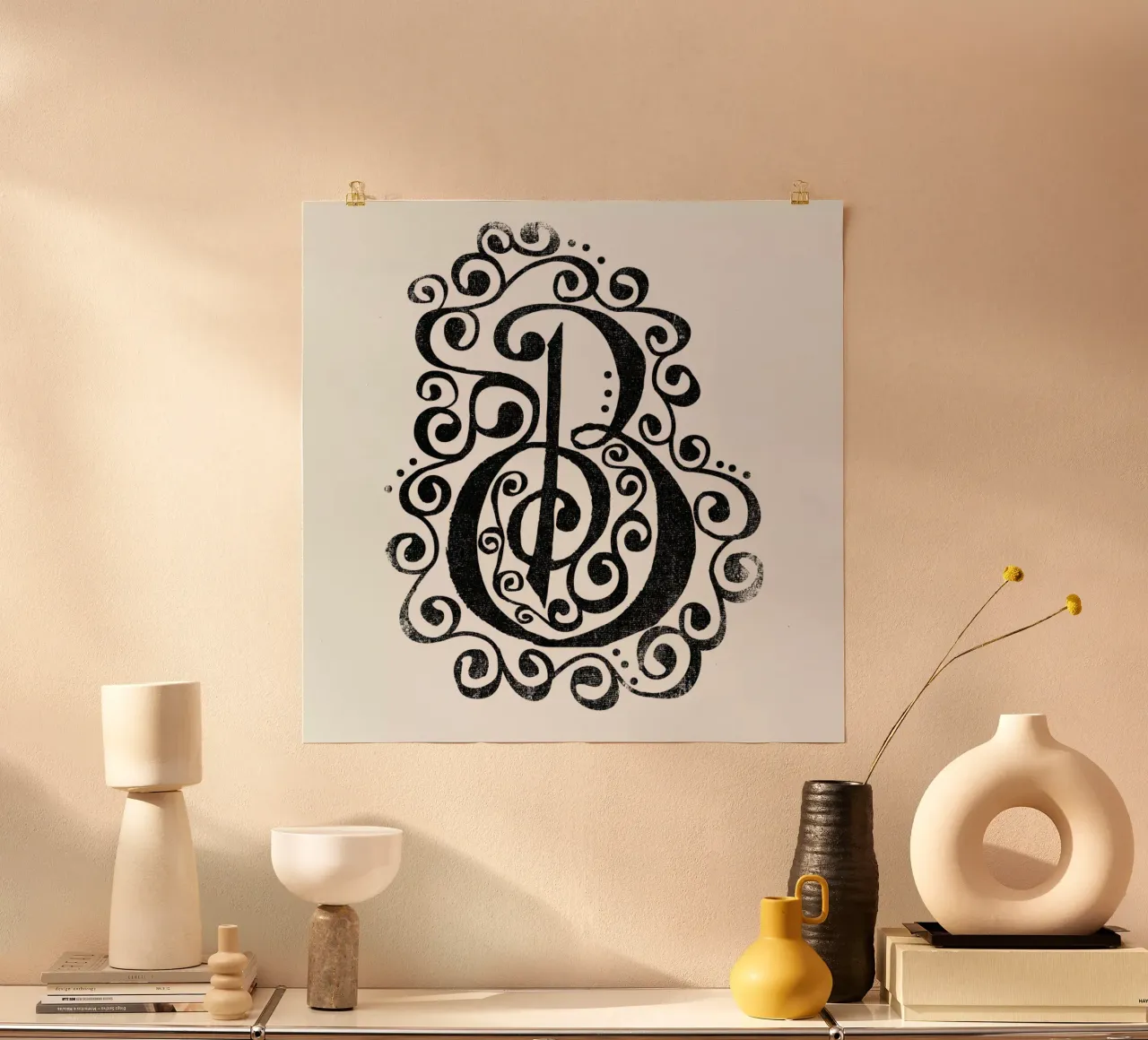 B poster by Matthew Taylor Wilson