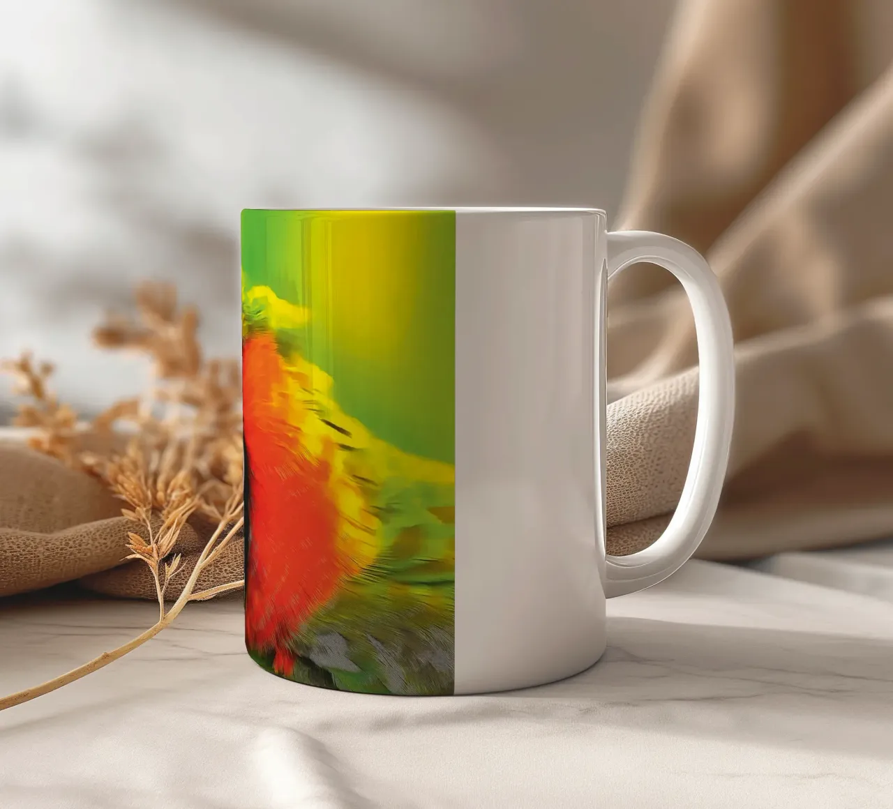 il pappagallo colorato tazza in ceramica da Fred-Graph