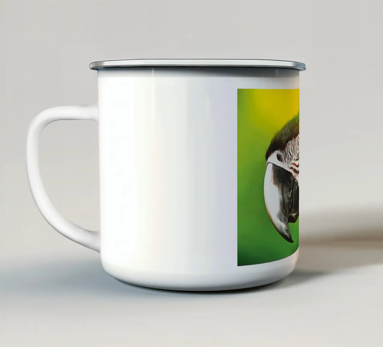 il pappagallo colorato tazza in smalto da Fred-Graph