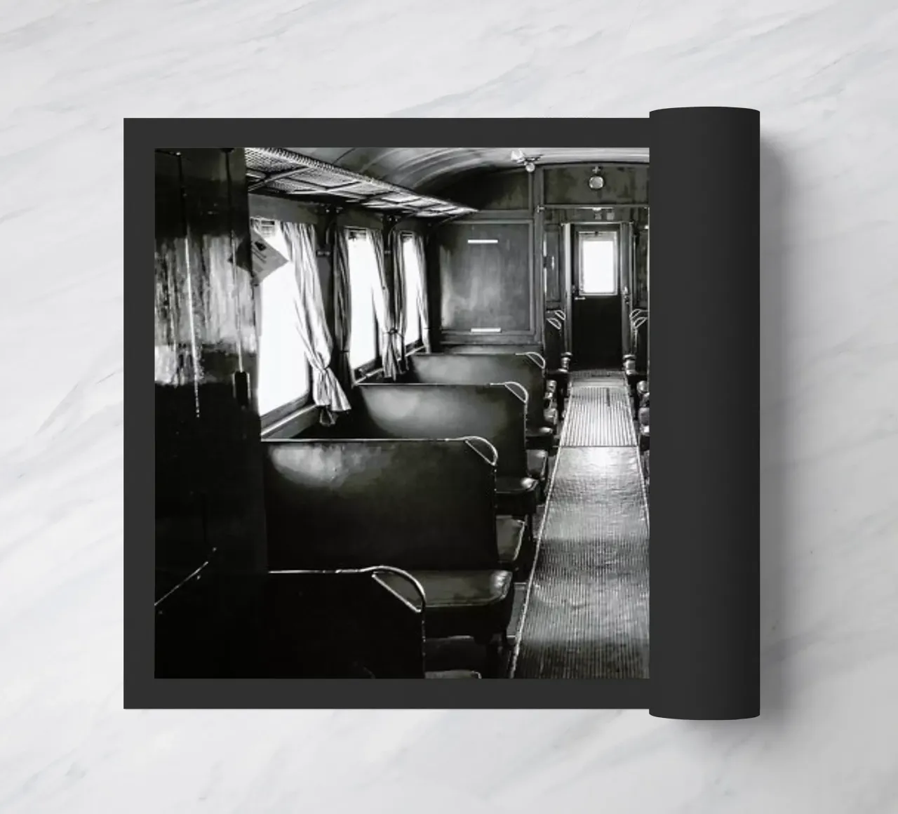 Ghost Train doormat by In Full Color