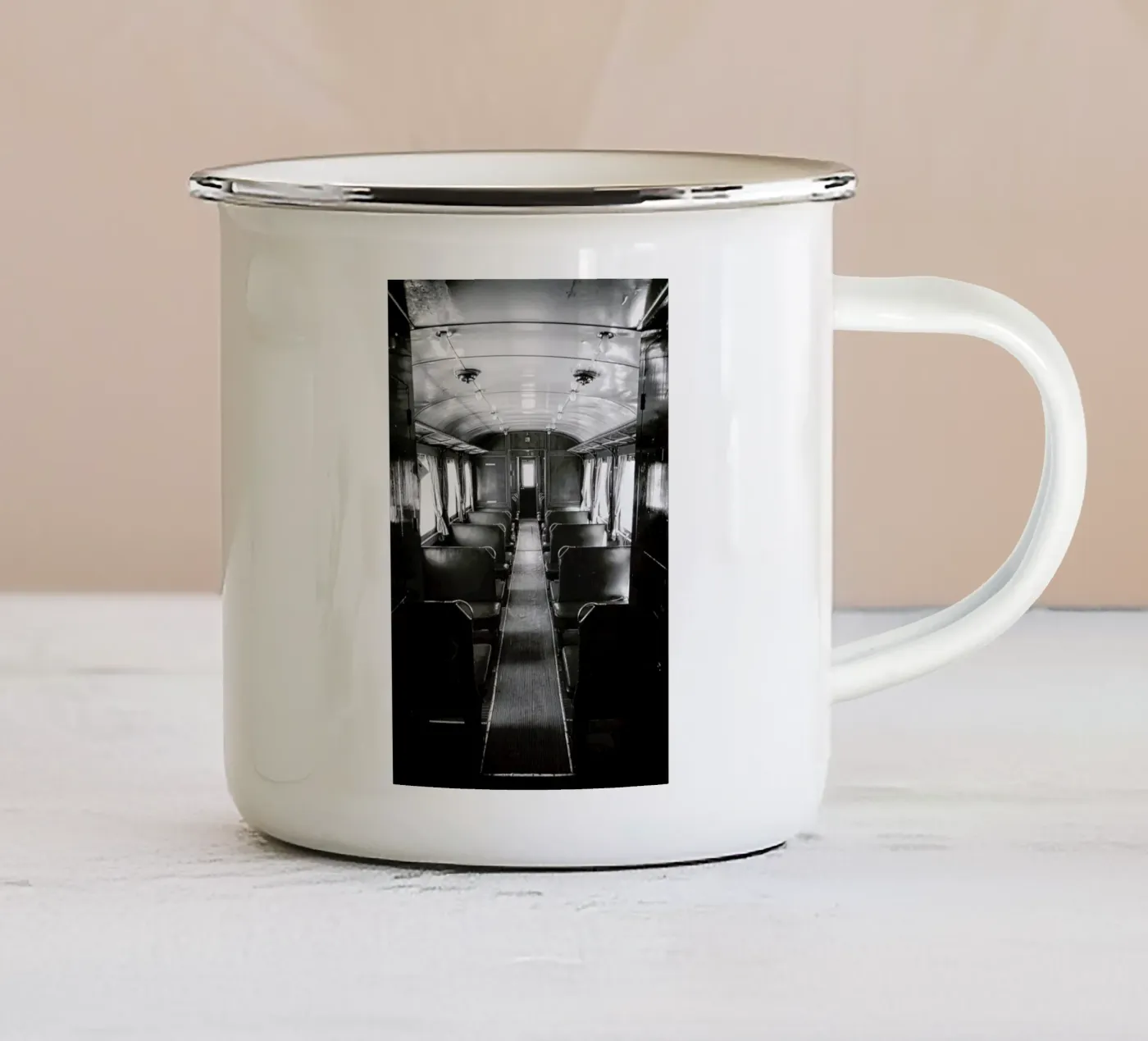 Ghost Train enamel mug by In Full Color