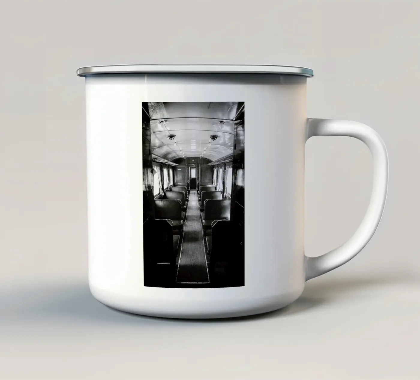 Ghost Train enamel mug by In Full Color
