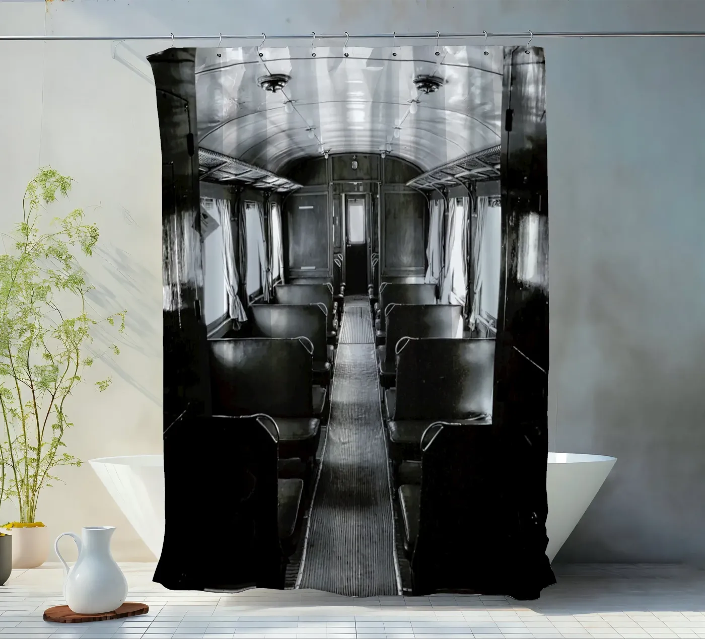 Ghost Train Duschvorhang von In Full Color