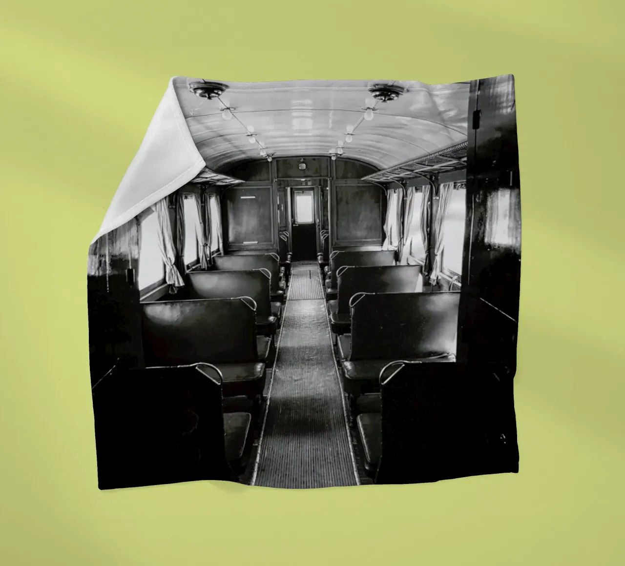 Ghost Train fleece blanket by In Full Color