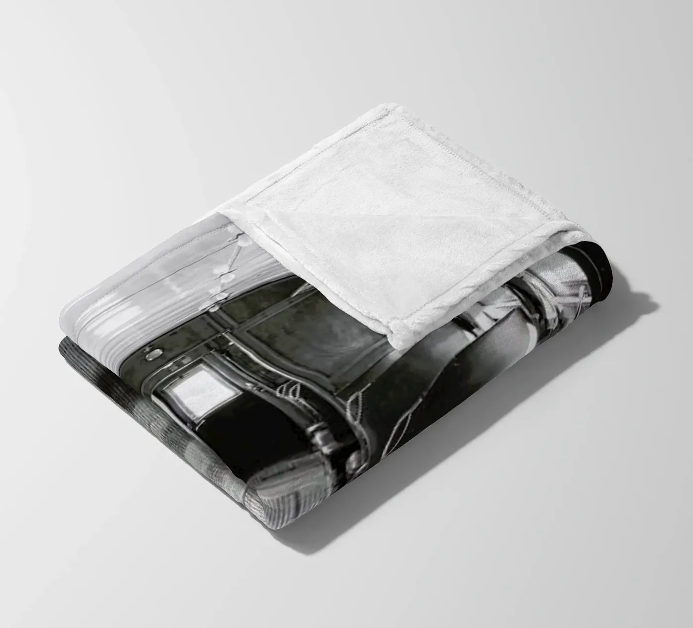 Ghost Train fleece blanket by In Full Color