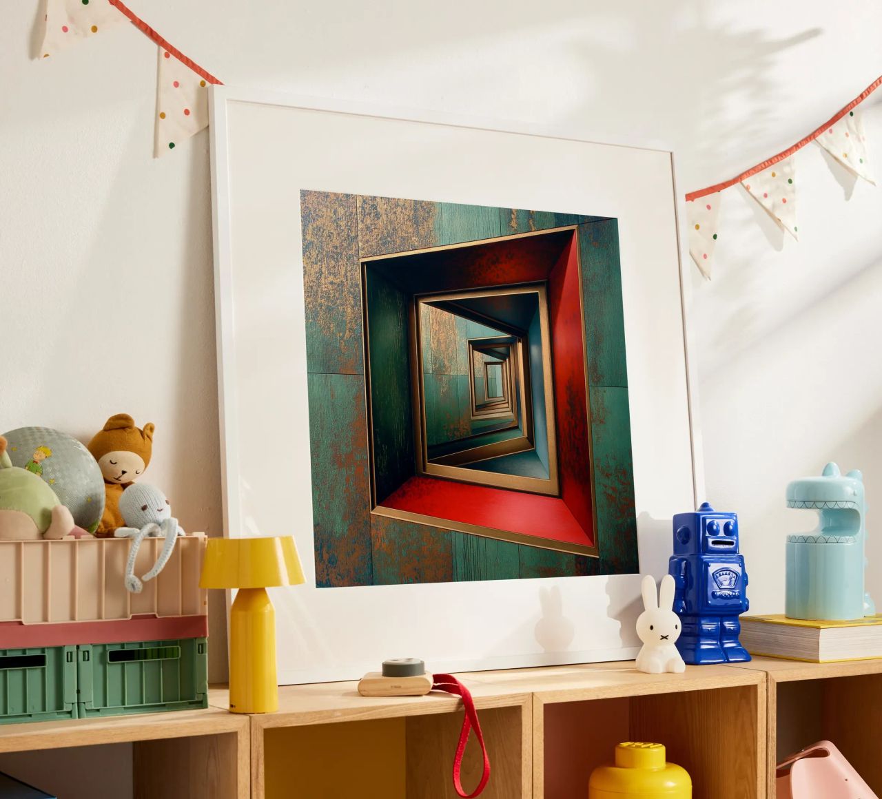 Infinite windows poster with plastic frame by Motivate-Today
