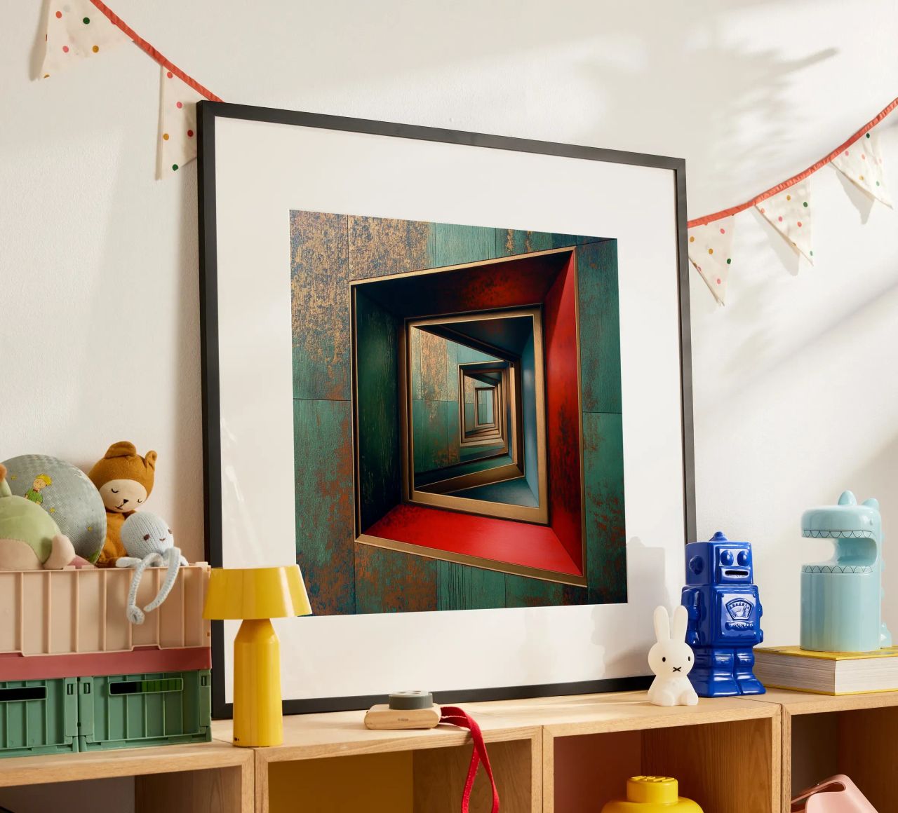 Infinite windows poster with plastic frame by Motivate-Today