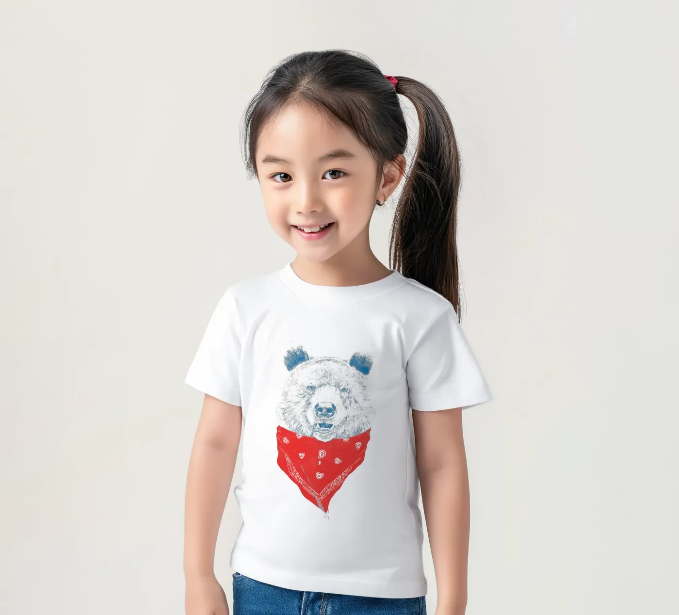 Wild Bear t-shirt bambini da Balazs Solti