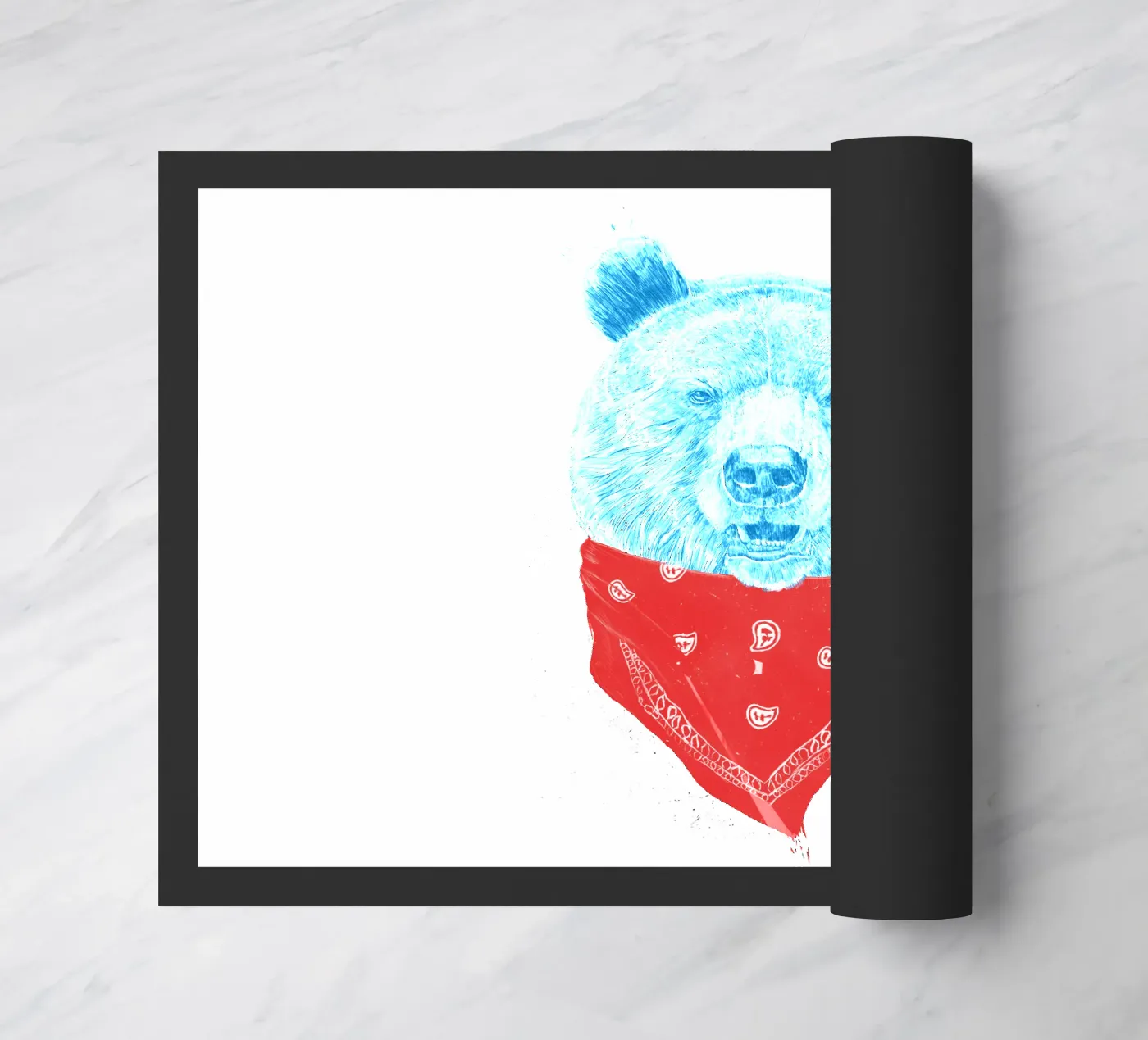 Wild Bear deurmat van Balazs Solti