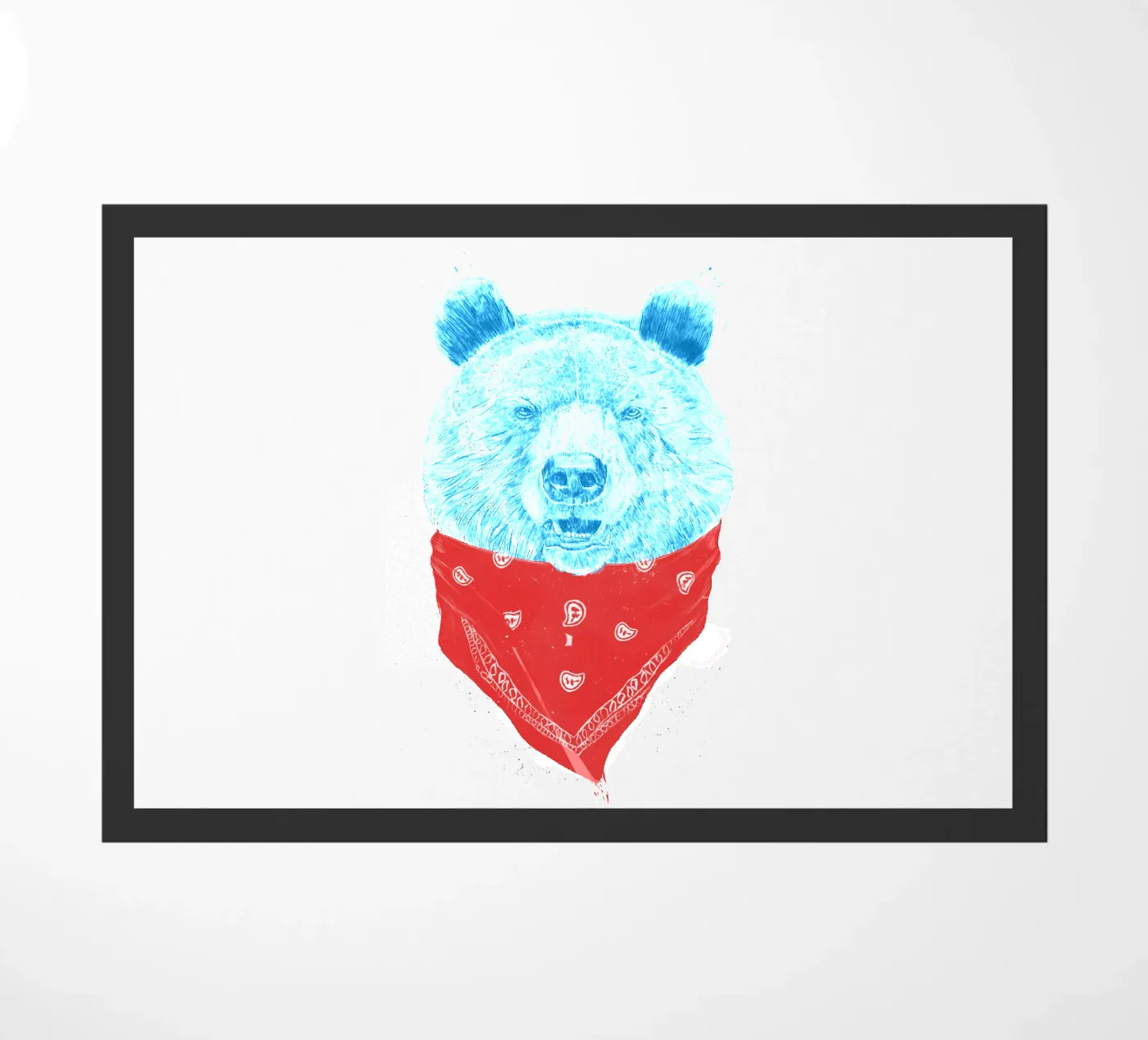 Wild Bear deurmat van Balazs Solti